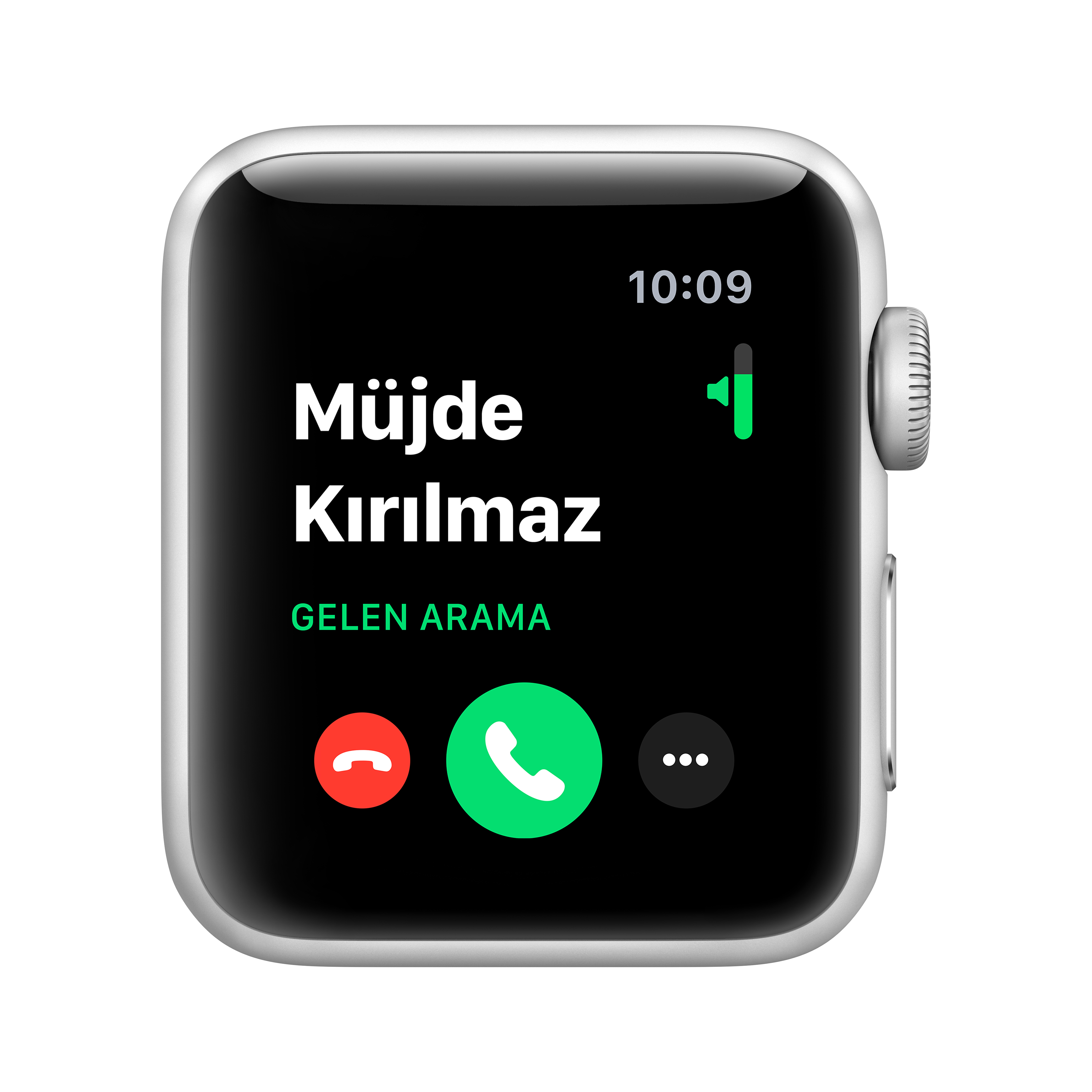 APPLE Watch Series 3 GPS, 38mm Gümüş Rengi Alüminyum Kasa ve Beyaz Spor Kordon