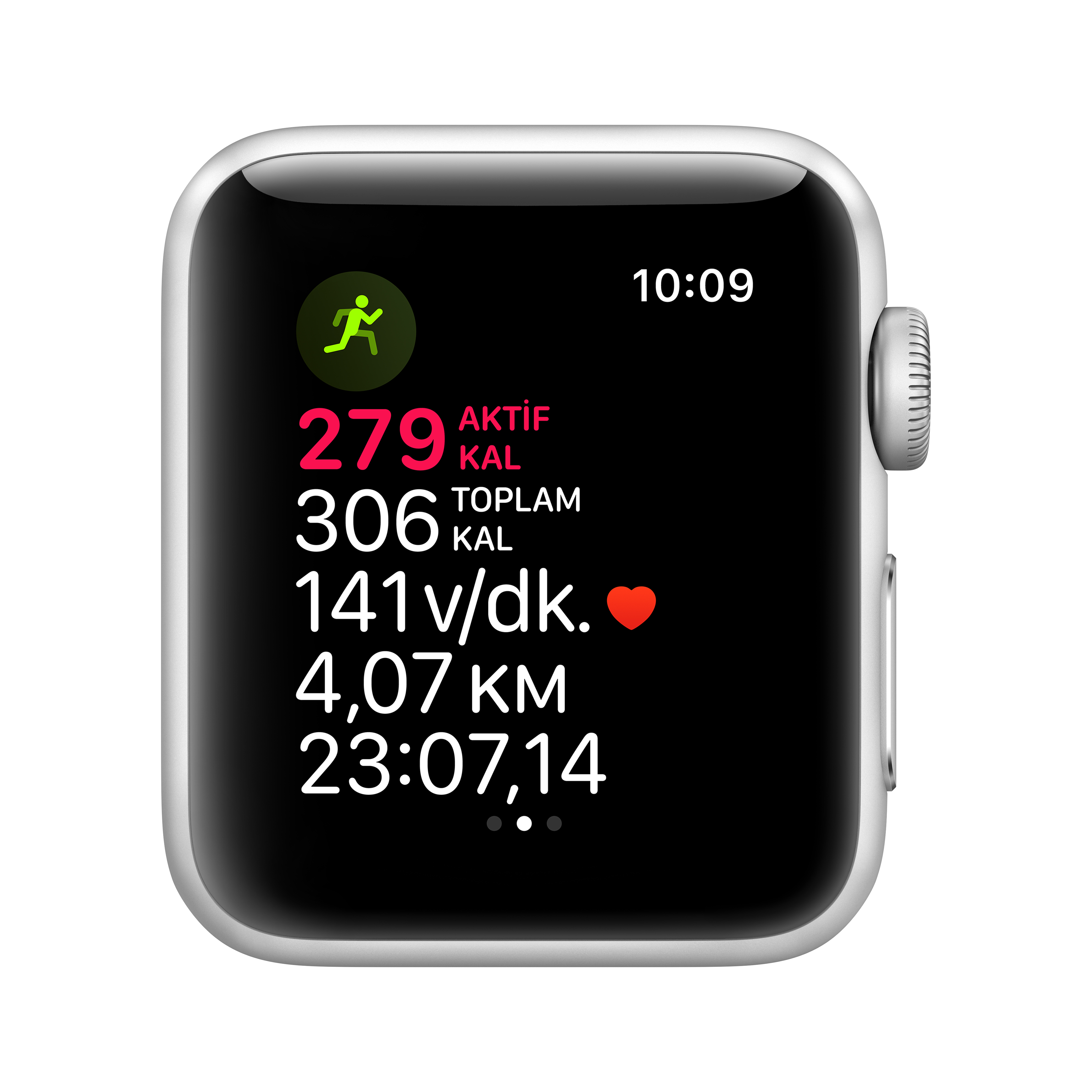 APPLE Watch Series 3 GPS, 38mm Gümüş Rengi Alüminyum Kasa ve Beyaz Spor Kordon