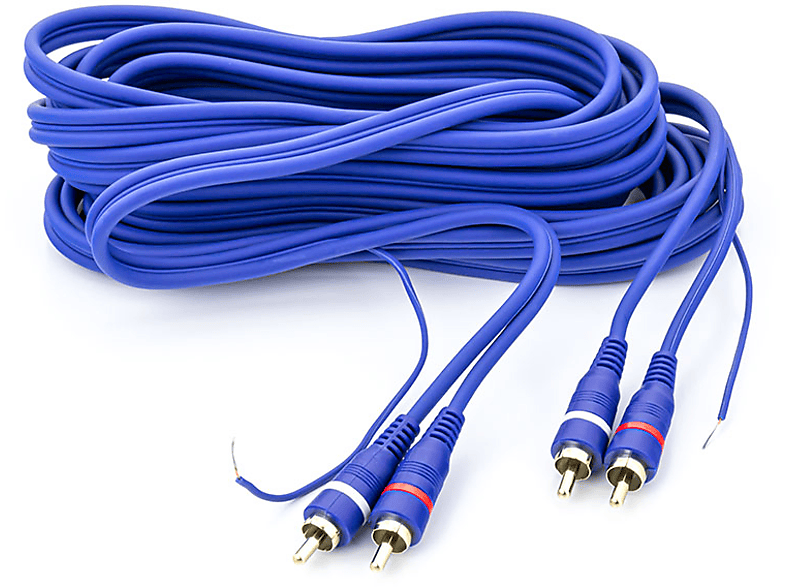 Oehlbach Beat Stereo Audiokabel RCA Kabelset Voor Cd Speler En Versterker Effectieve Afscherming Ofc Koper Blauw 5m 2871311577