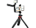 DIGIPOWER Superstar Vlogging Kit med mikrofon, LED-ljus och stativ - Svart
