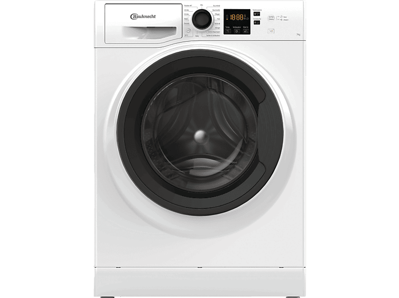 BAUKNECHT WM 7 M100 C Waschmaschine (7 kg, 1351 U/Min., C) | Frontlader
