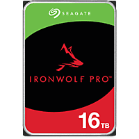 SEAGATE 16TB Festplatte IronWolf Pro NAS HDD +Rescue, 300 TB/Jahr WRL, 3.5 Zoll, Bis 255 MB/s, 256MB Cache