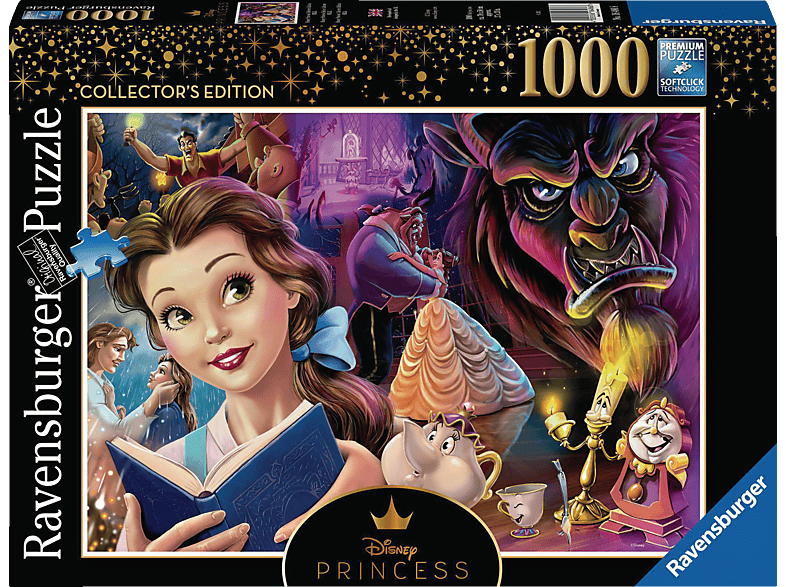 RAVENSBURGER Belle, die Disney Prinzessin Puzzle Mehrfarbig | bis 1000 Teile