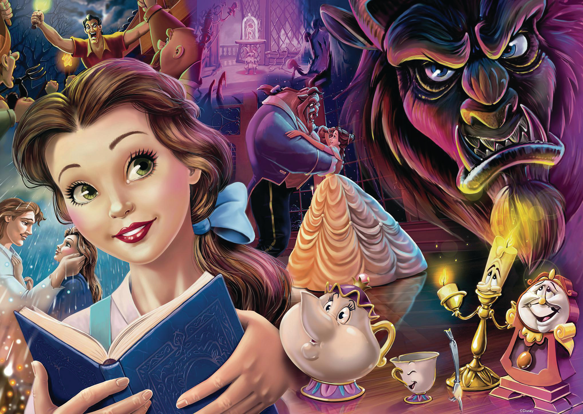 RAVENSBURGER Belle, die Disney Prinzessin Mehrfarbig Puzzle