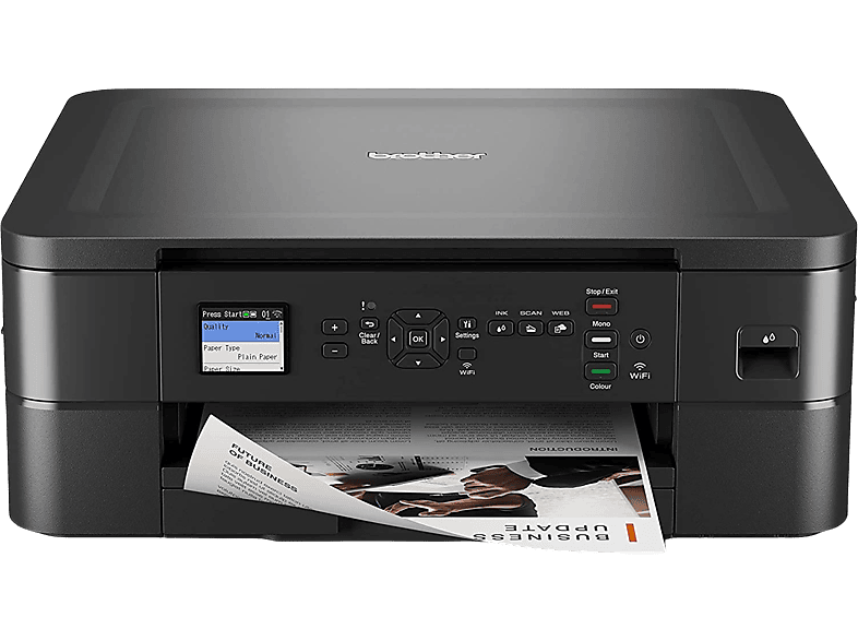 Impresora multifunción | Brother DCPJ1050DW, LCD, 128 MB, 1200 x ppp, 9.5 Color, Negro