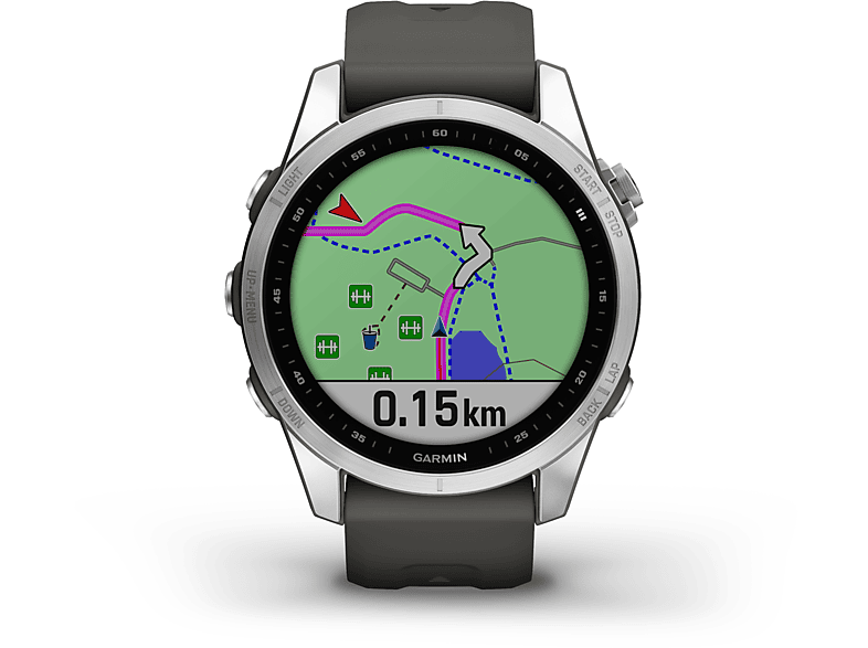 Thumbnail - GARMIN Fenix 7S Smartwatch Edelstahl Silikon, 108-182 mm, Graphit