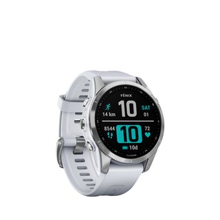 GARMIN Fenix 7S Smartwatch Edelstahl Silikon, 108-182 mm, Steinweiß
