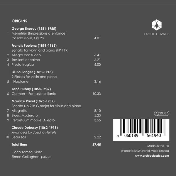 Tomita,Coco/Callaghan,Simon - Origins  - (CD)