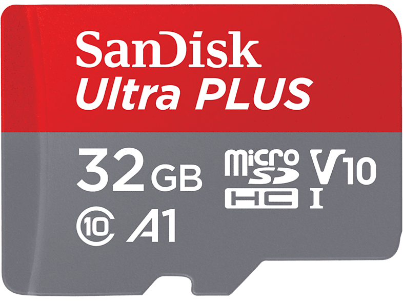 Tarjeta Micro SDHC  SanDisk Ultra PLUS, Elite, 32 GB, 130 MB/s