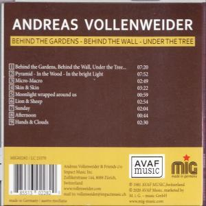 The Wall-Under Andreas - Vollenweider -Behind Tree Gardens The Behind (CD) - The