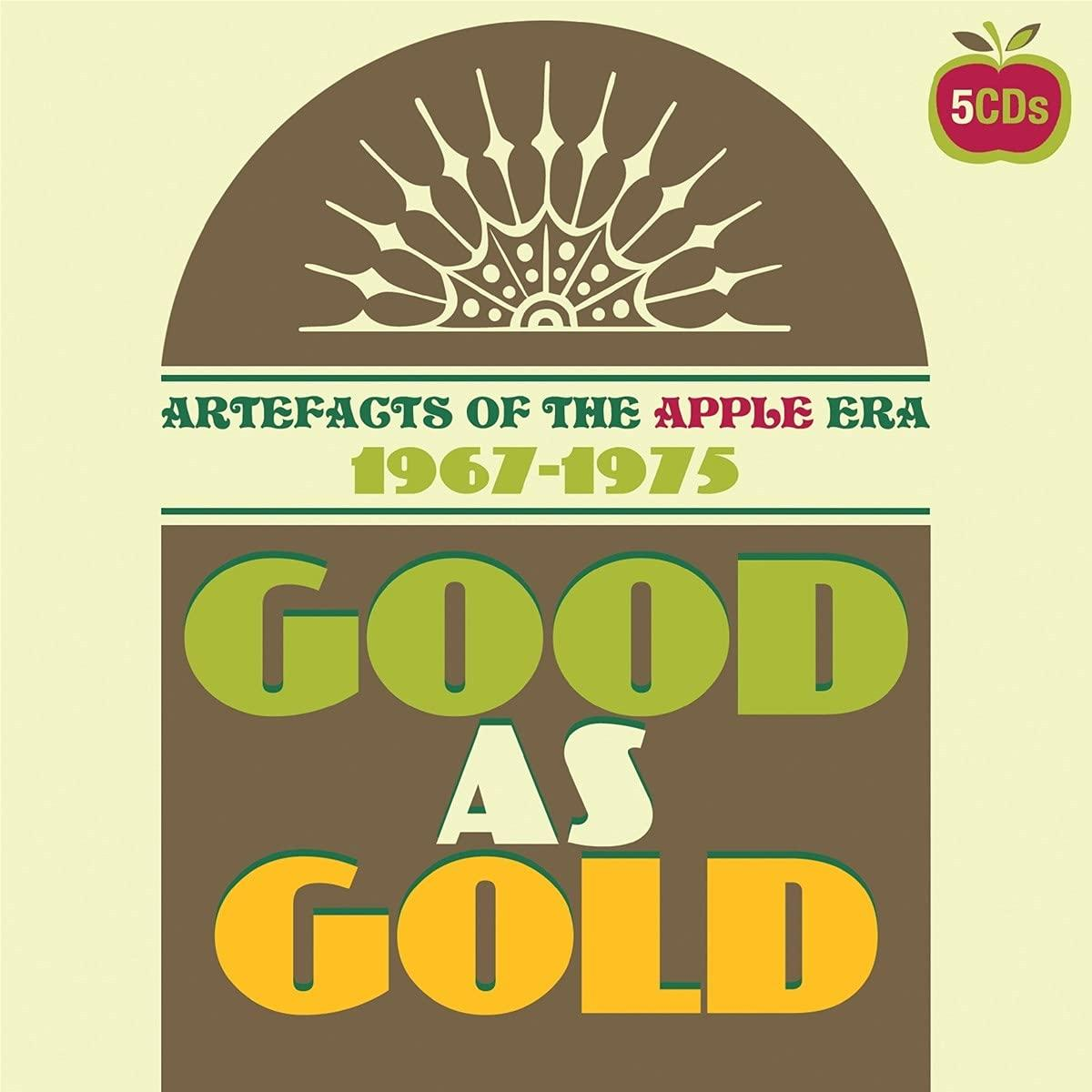 Albumcover mit Text 'Good As Gold', braune und grüne Farben, Retro-Design.
