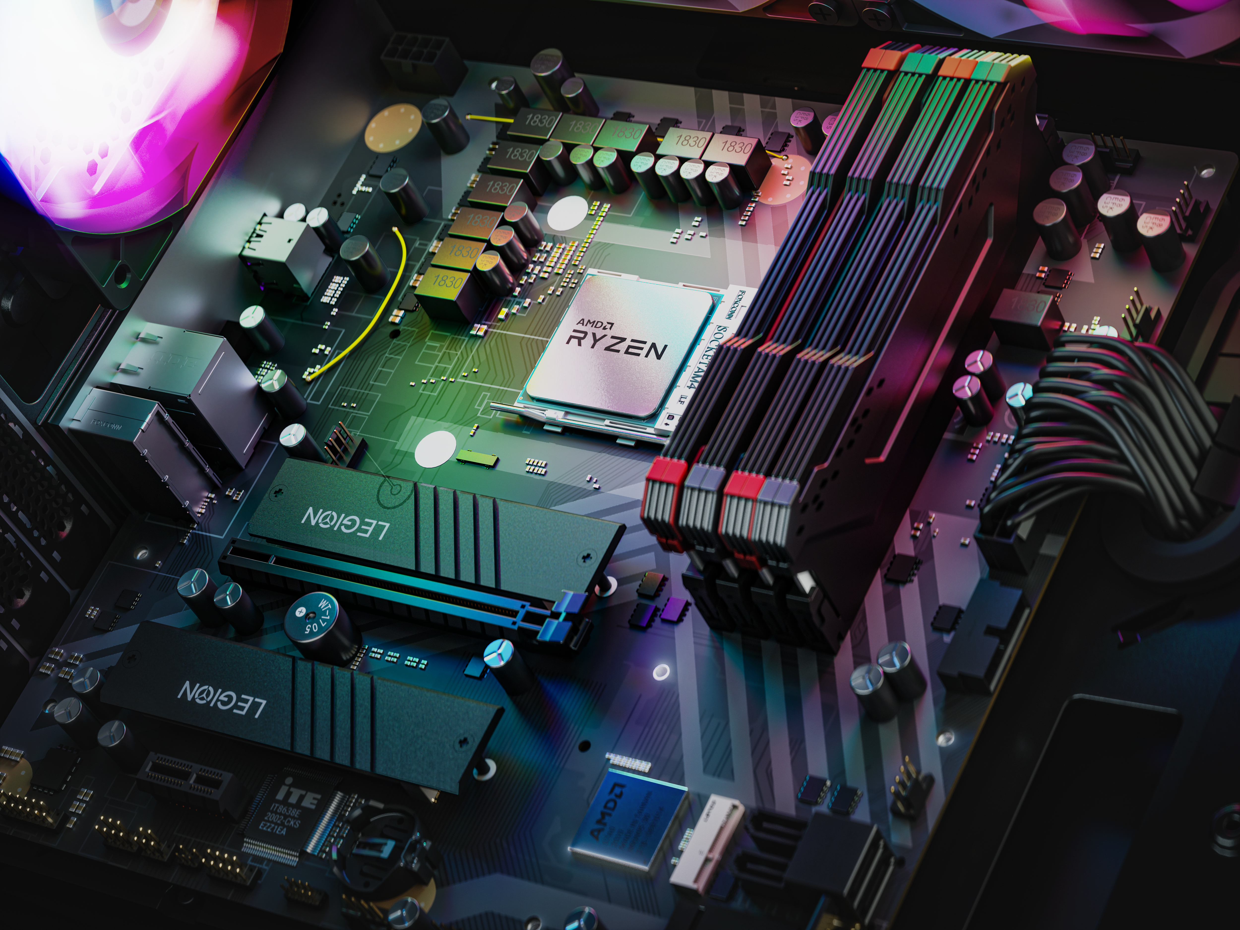 LENOVO Legion Tower 5 - AMD Ryzen™ 7 5800 - 32 GB - 1 TB - AMD Radeon™ RX 6800 XT - Windows 10 Home (64 Bit)