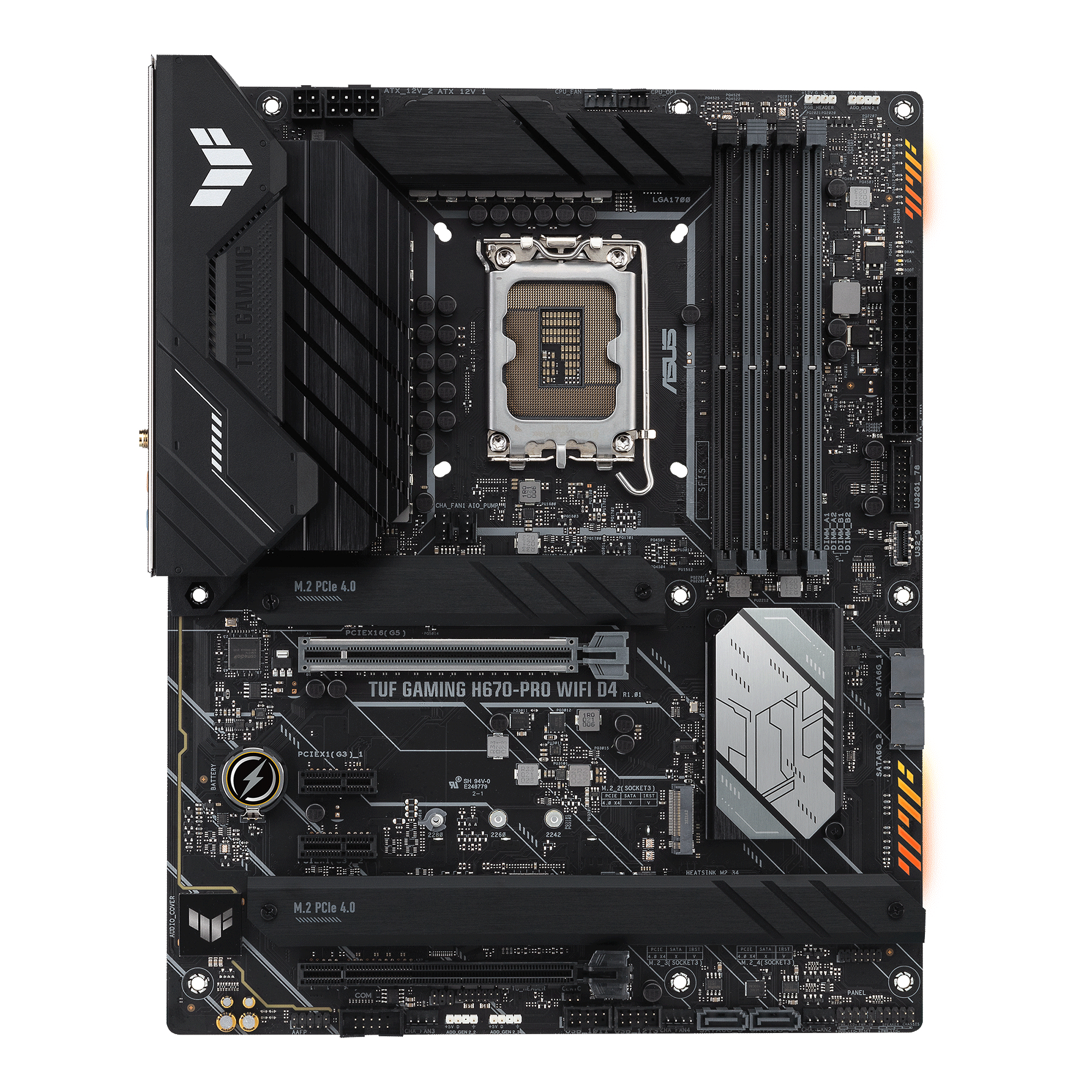 ASUS TUF GAMING H670-PRO WIFI D4 (90MB1900-M0EAY0) Mainboard Schwarz
