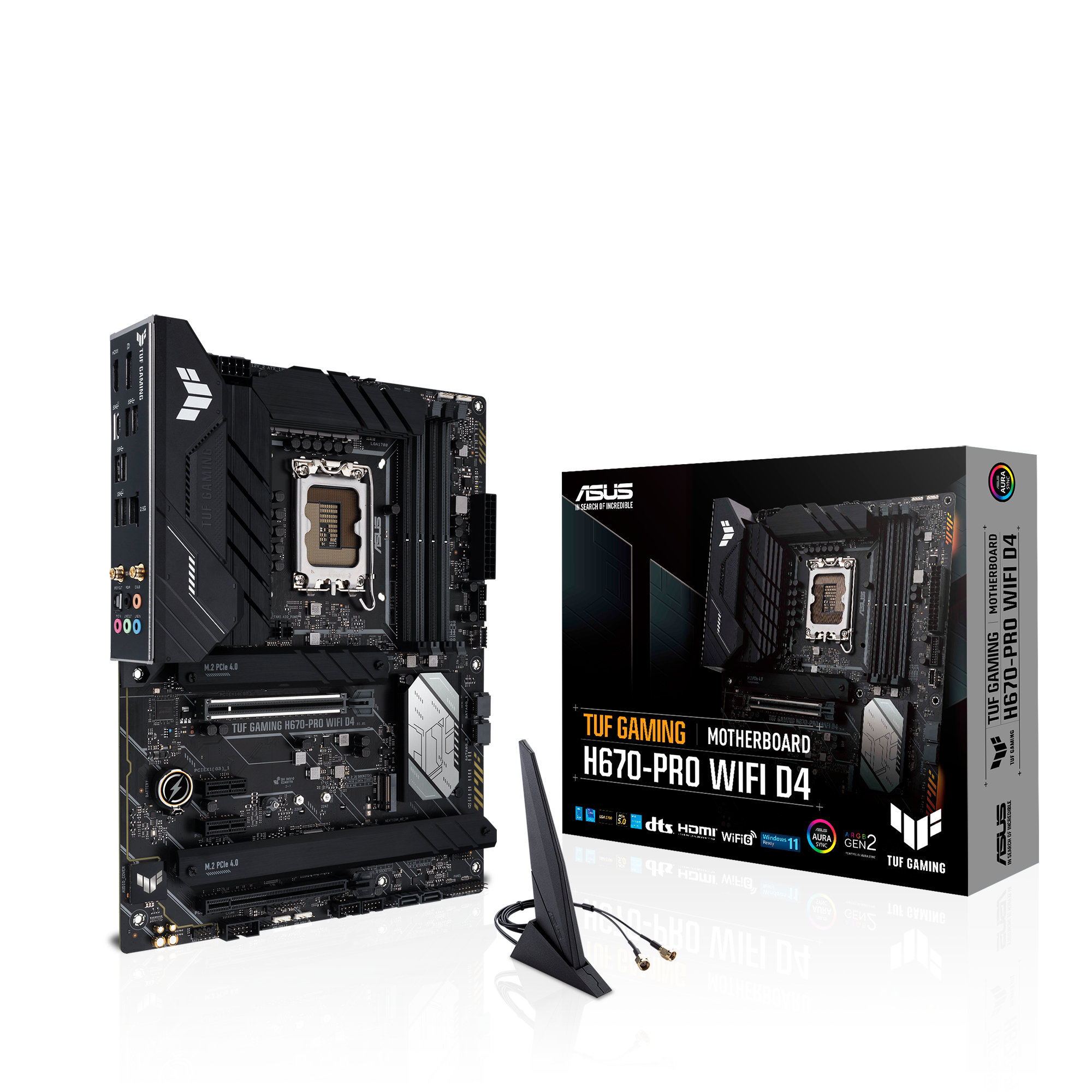 ASUS TUF GAMING H670-PRO WIFI D4 (90MB1900-M0EAY0) Mainboard Schwarz