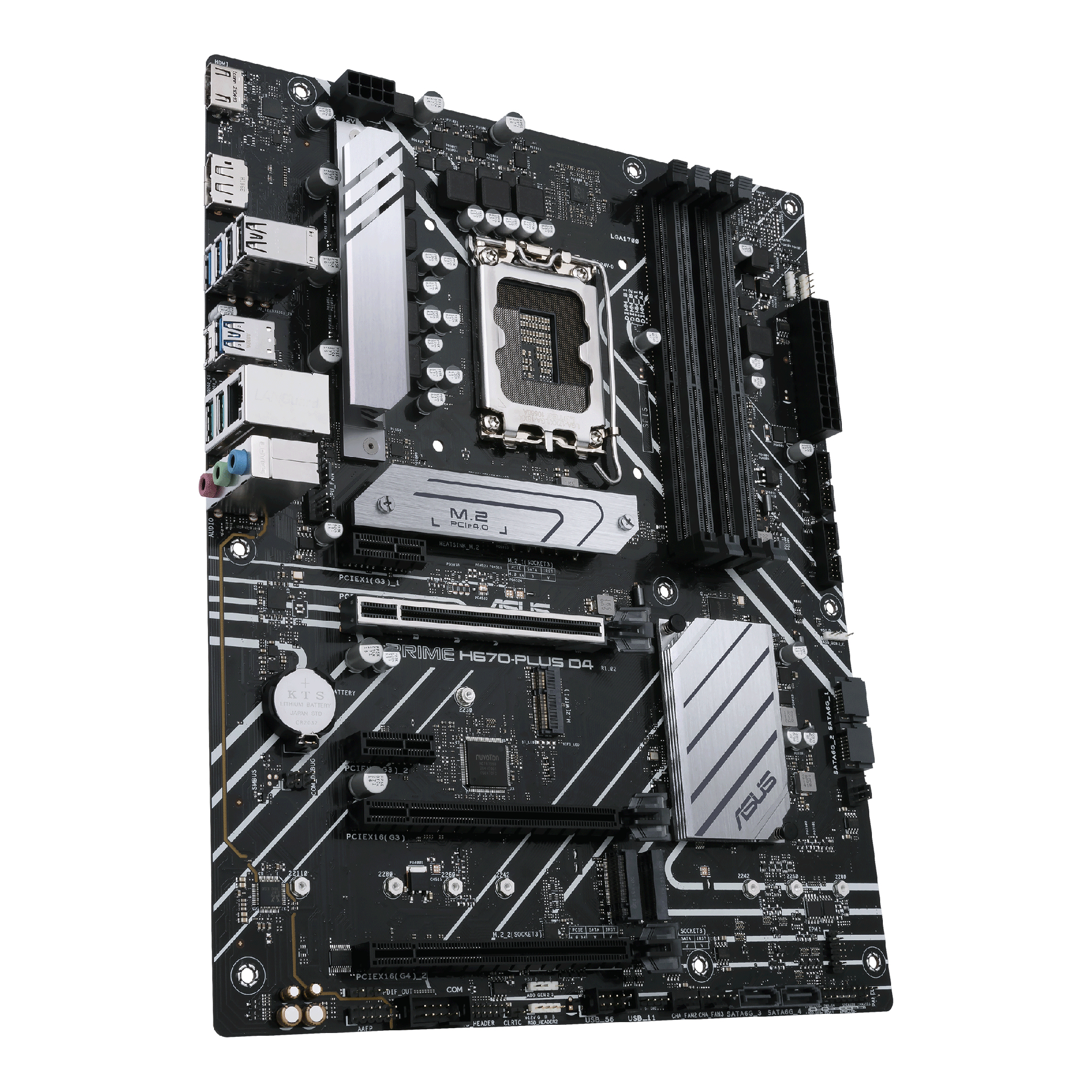 ASUS PRIME H670-PLUS D4 (90MB18W0-M0EAY0) Mainboard Schwarz