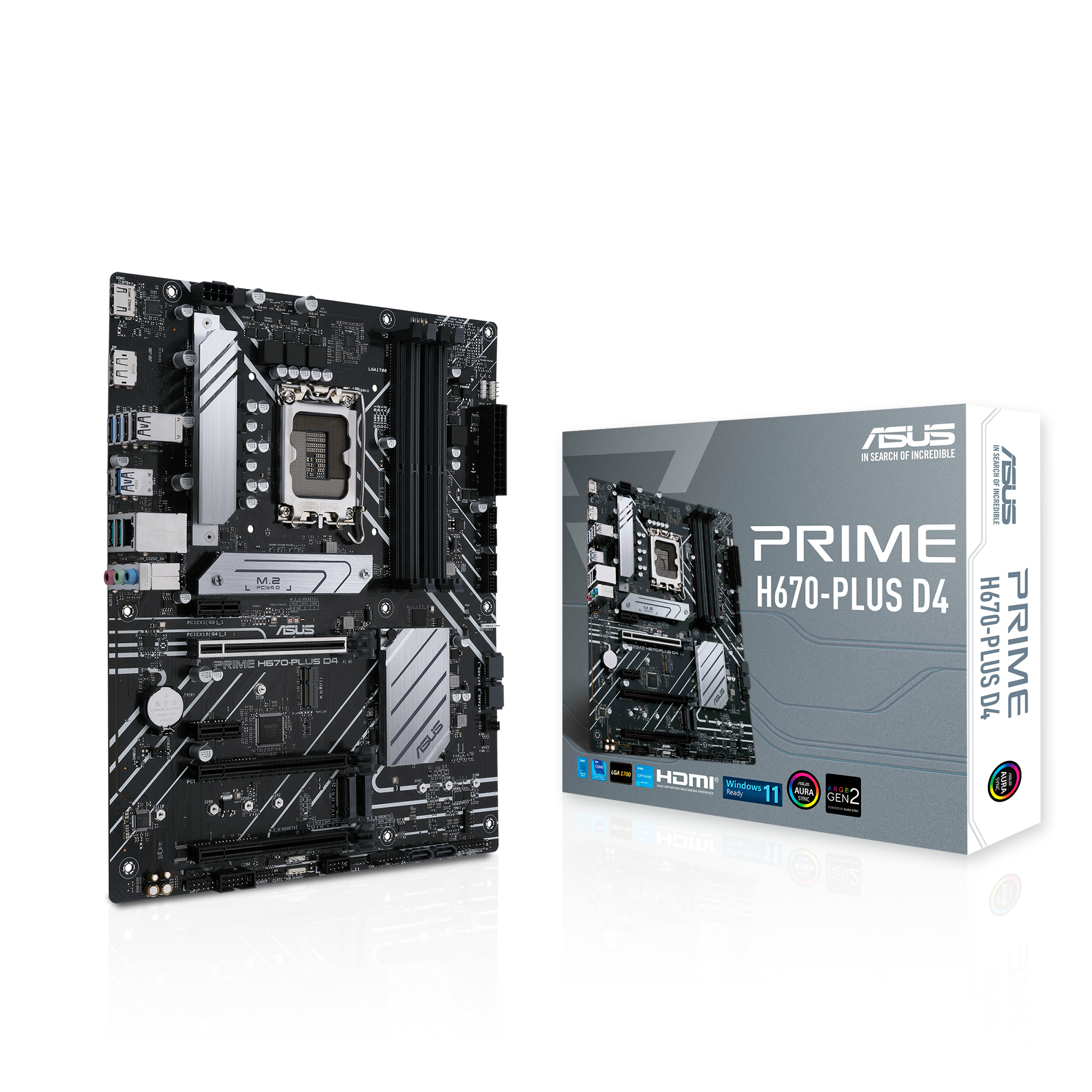 ASUS PRIME H670-PLUS D4 (90MB18W0-M0EAY0) Mainboard Schwarz