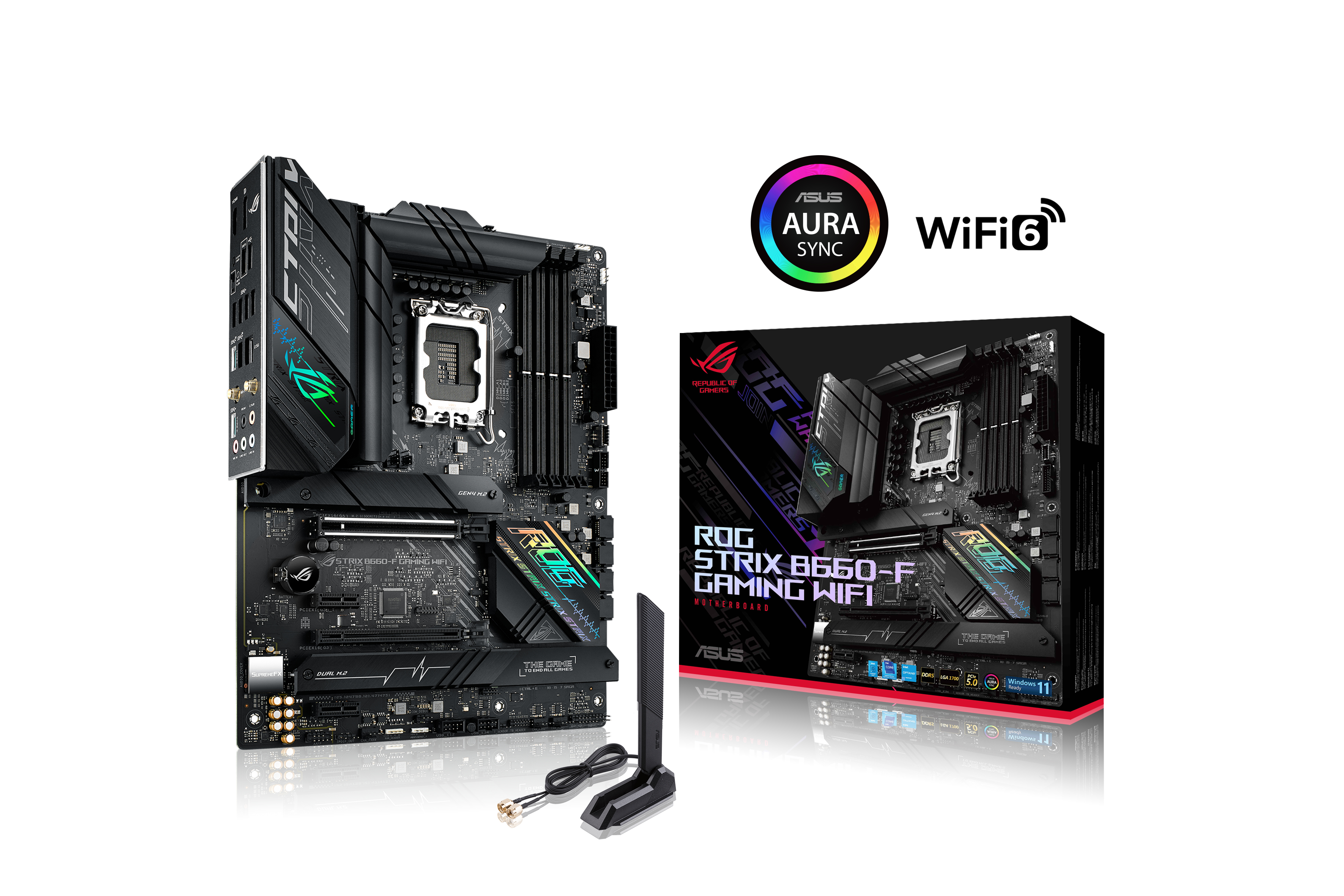 ASUS ROG STRIX B660-F GAMING WIFI (90MB18R0-M0EAY0) Mainboard Schwarz