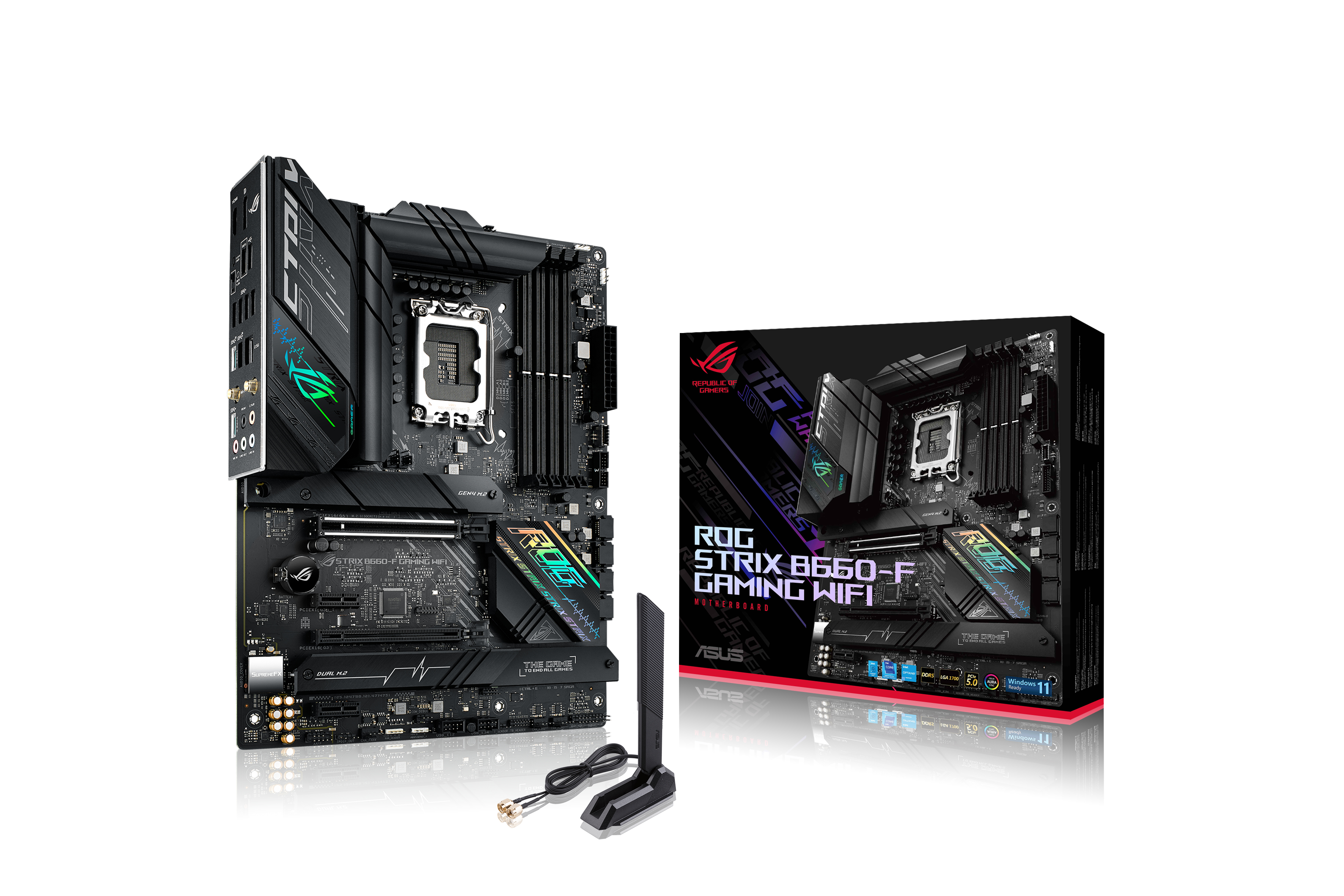 ASUS ROG STRIX B660-F GAMING WIFI (90MB18R0-M0EAY0) Mainboard Schwarz