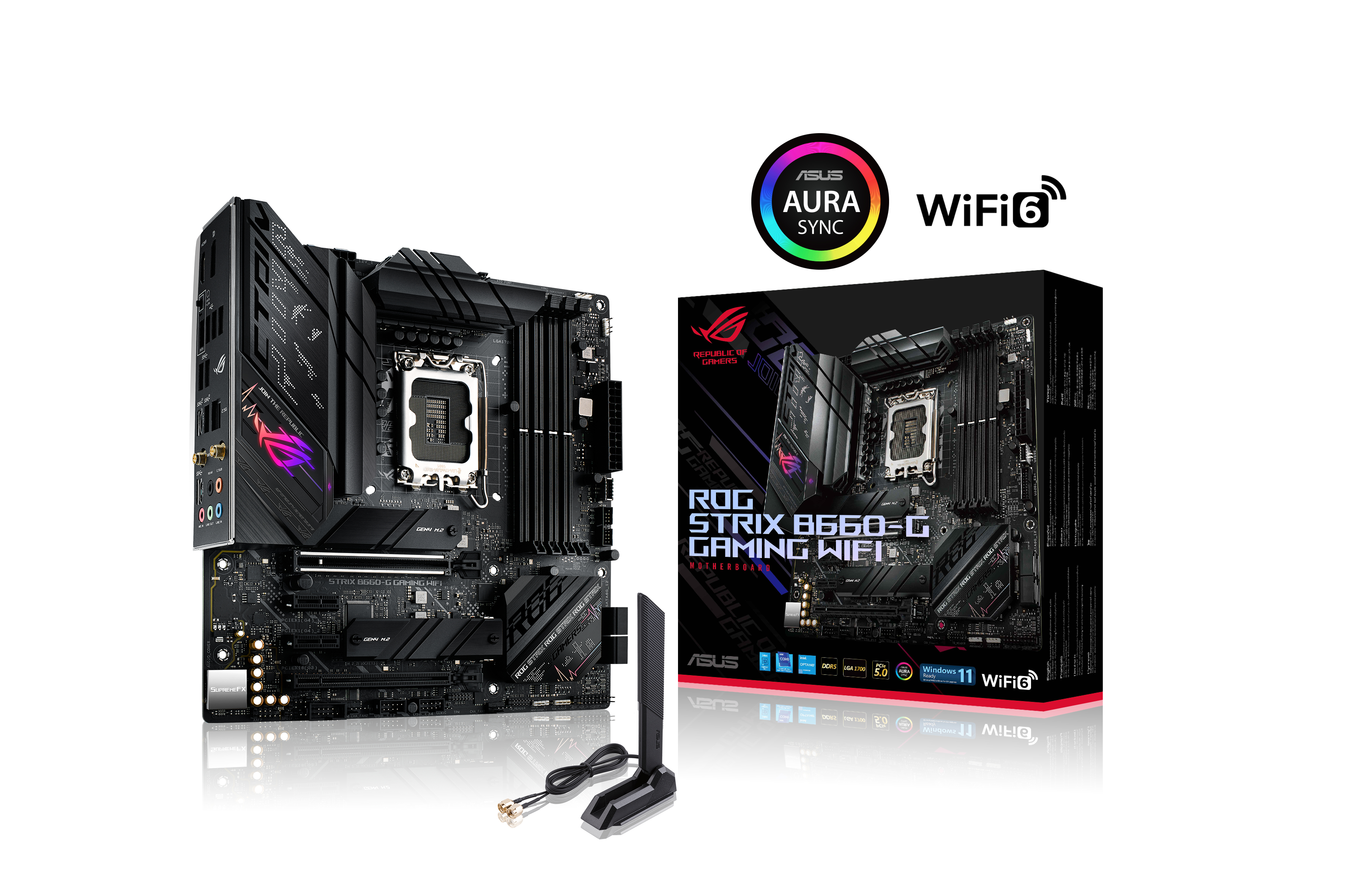 ASUS ROG STRIX B660-G GAMING WIFI (90MB18Y0-M0EAY0) Mainboard Schwarz