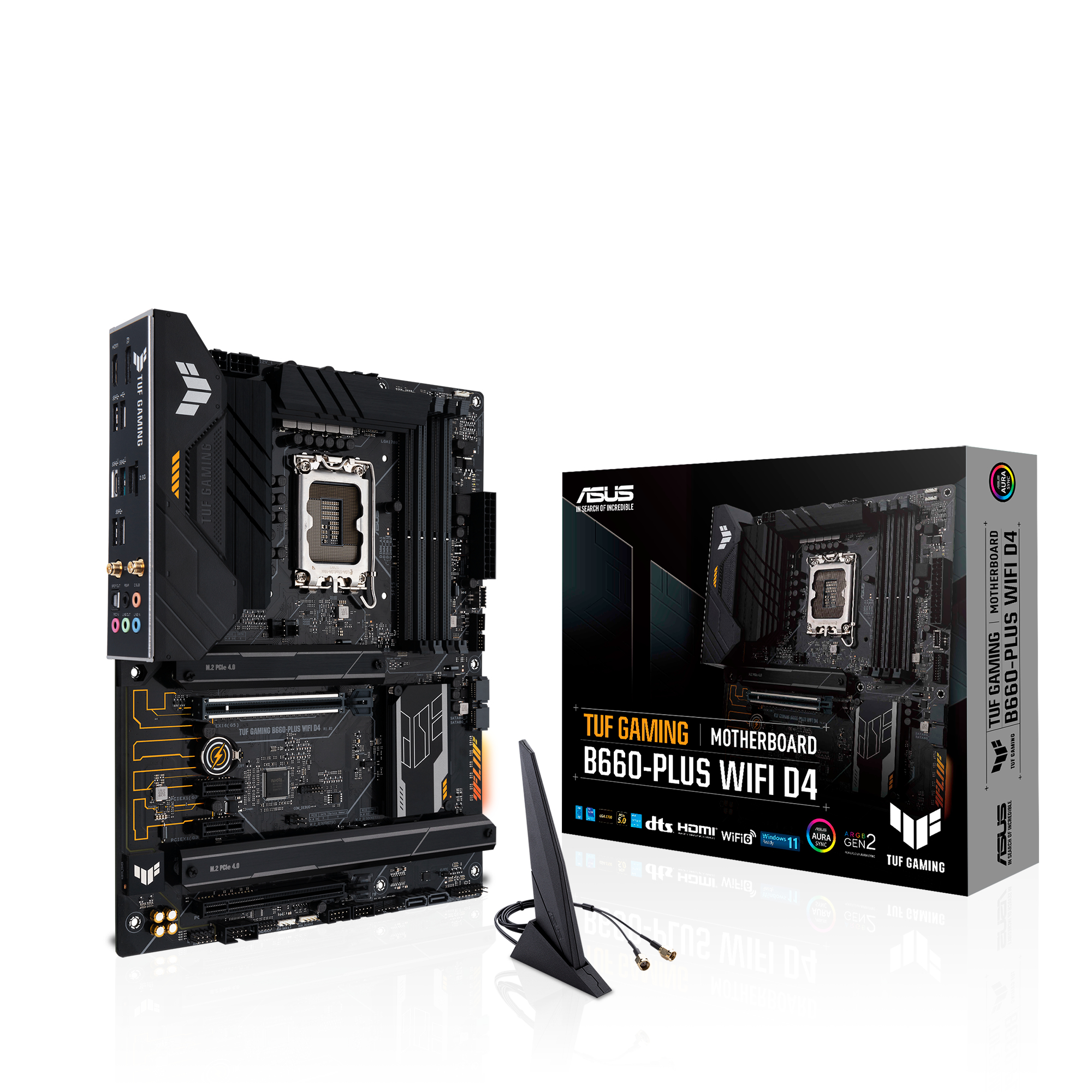 ASUS TUF GAMING B660-PLUS WIFI D4 (90MB1920-M0EAY0) Mainboard Schwarz