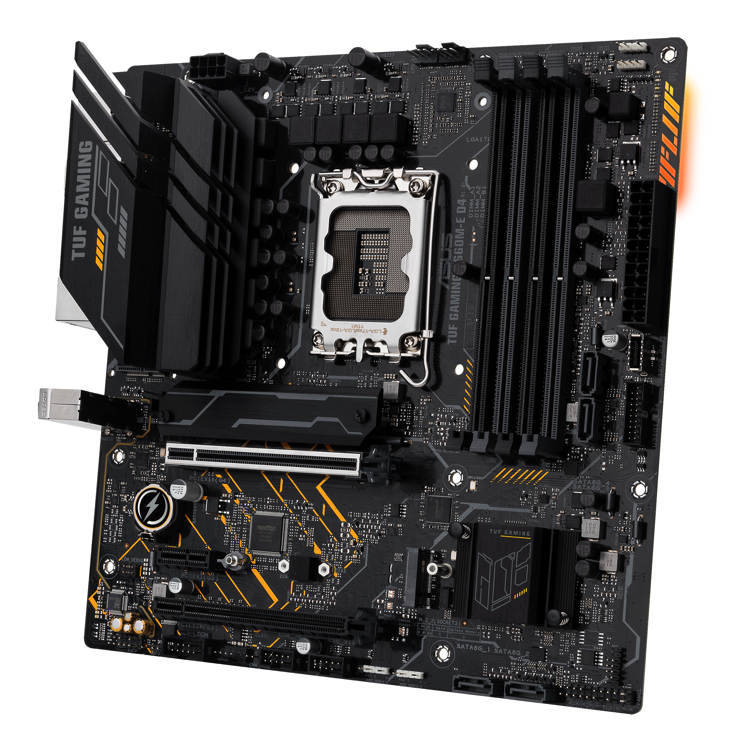 ASUS TUF GAMING B660M-E D4 (90MB19J0-M0EAY0) Mainboard Schwarz