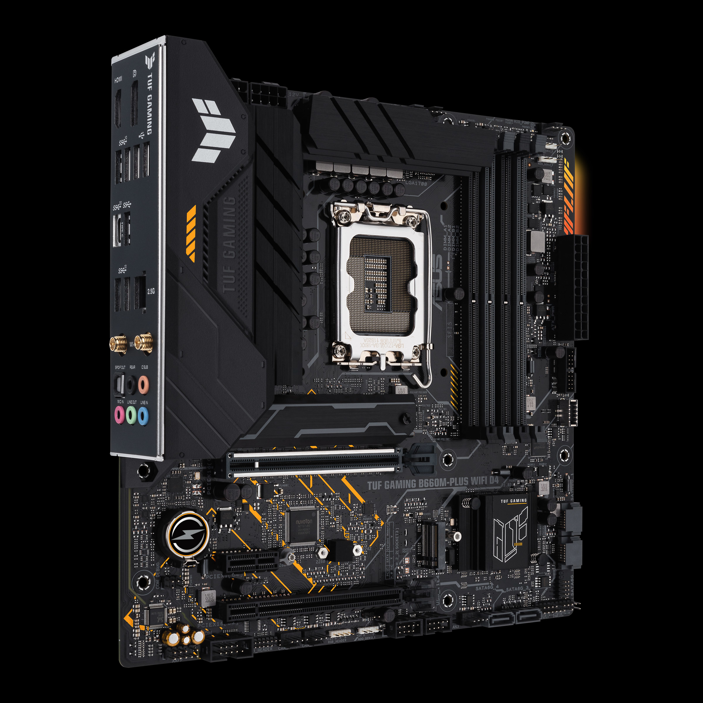 ASUS TUF GAMING B660M- PLUS WIFI D4 (90MB1930-M0EAY0) Mainboard Schwarz