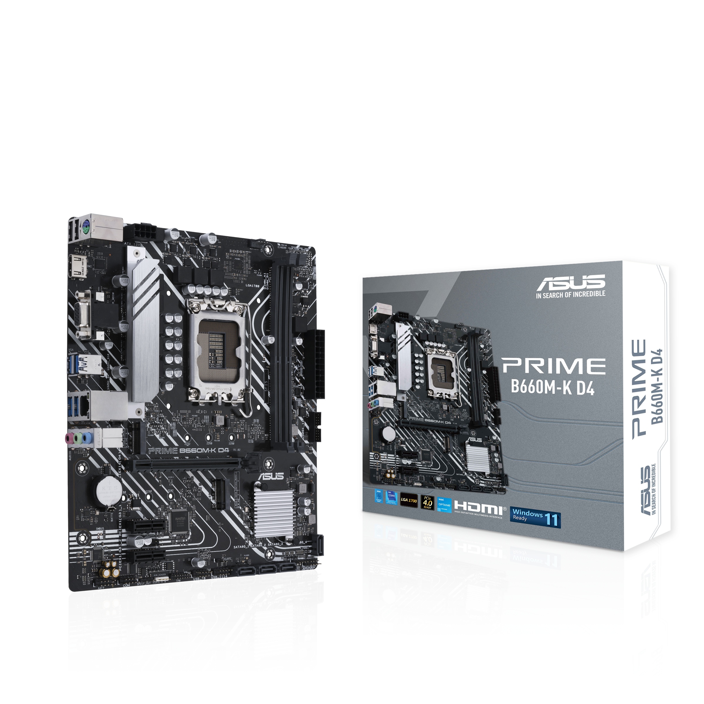 ASUS PRIME B660M-K D4 Mainboard Schwarz