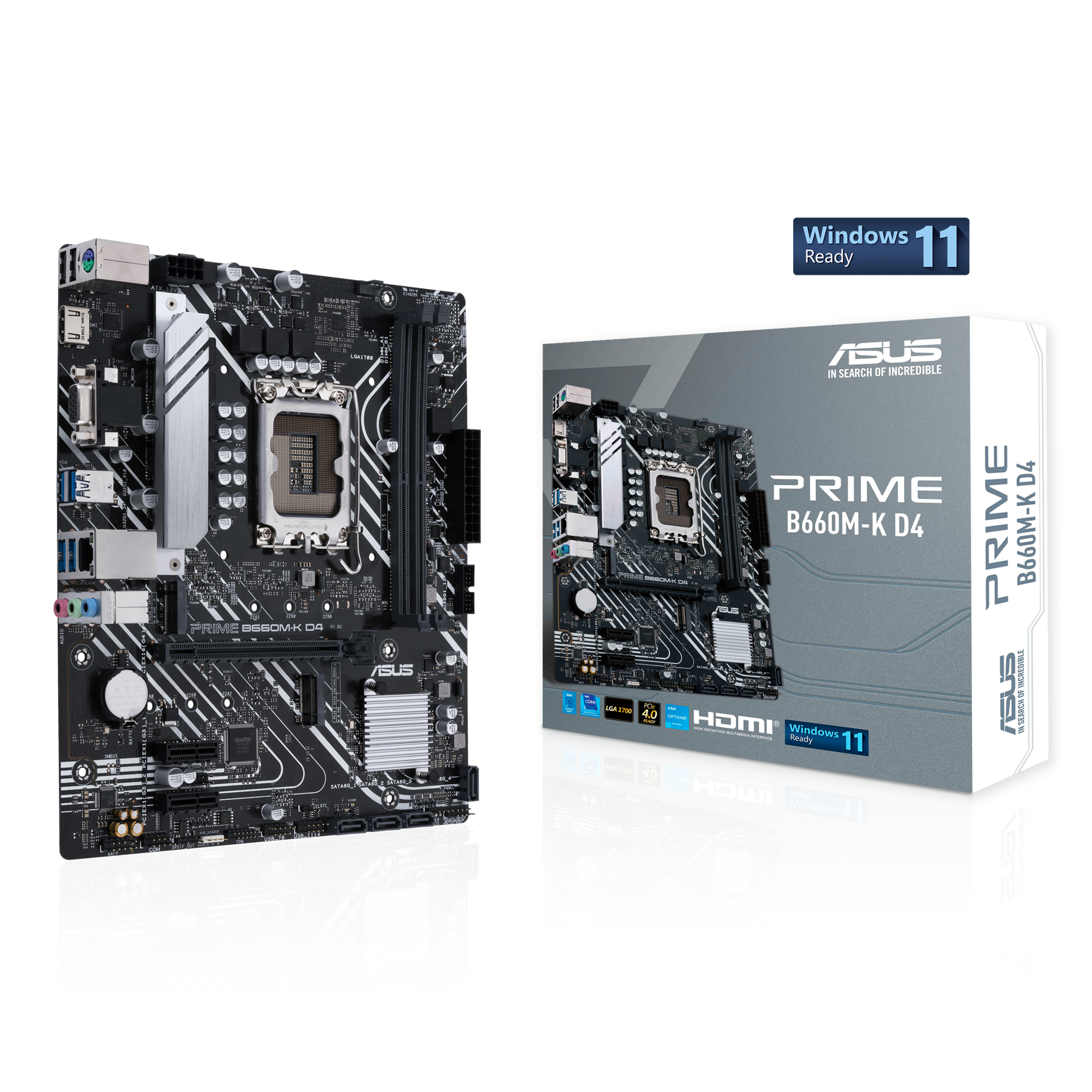 ASUS PRIME B660M-K D4 Mainboard Schwarz