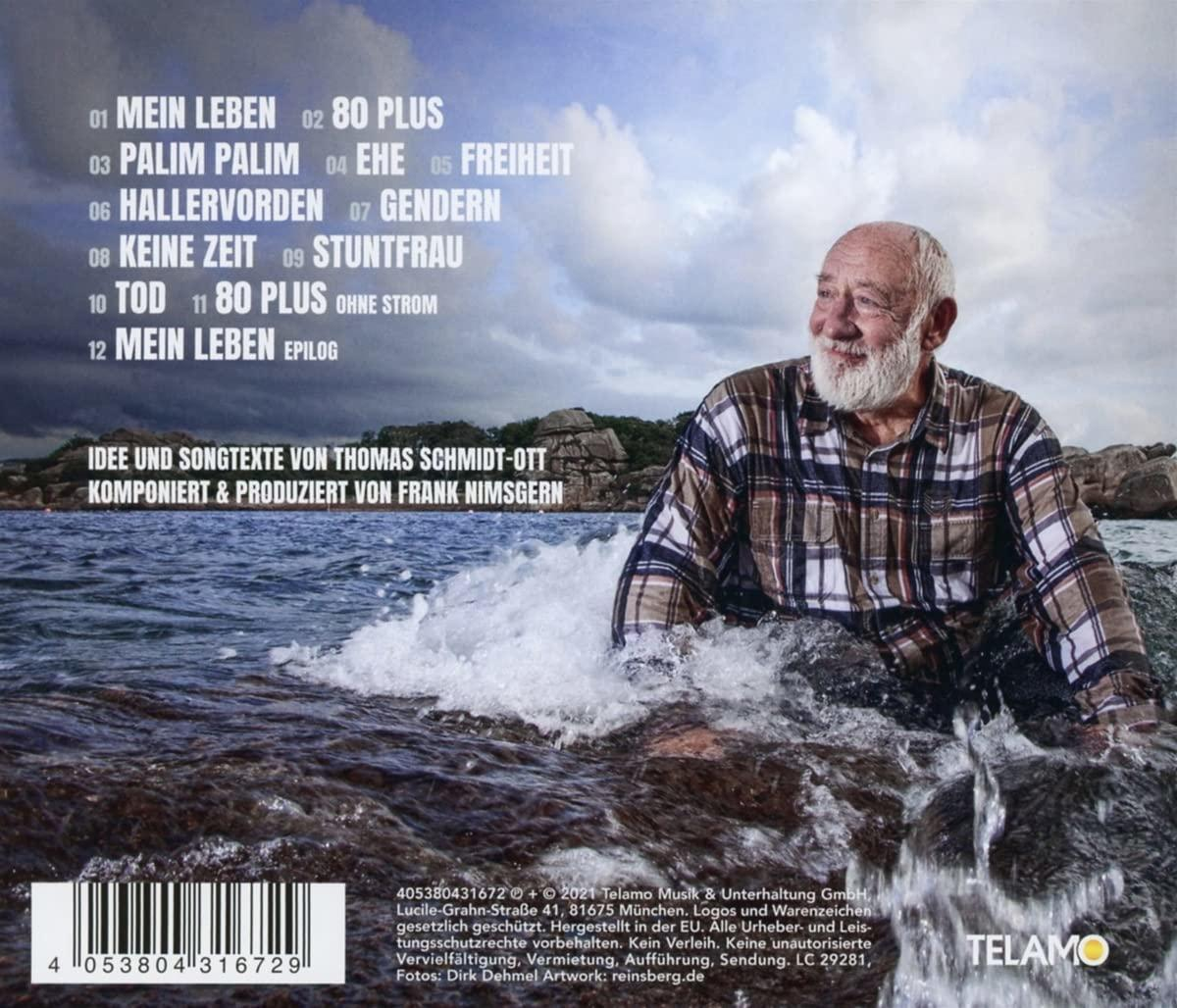 Albumcover mit Mann und Text. Der Mann ist im Wasser. Text enthält Songtitel und Credits.