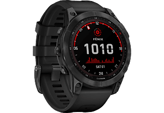 GARMIN fēnix 7 Solar - GPS-Smartwatch (125-208mm, silicone, Noir / gris ardoise)
