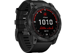 GARMIN fēnix 7X Solar - Smartwatch con GPS (127-210 mm, Silicone, Nero/grigio ardesia)