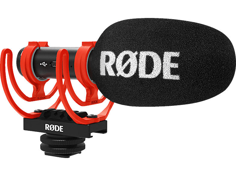 Profi Rode VidoMic NTG Richtrohrmikrofon mit Blitzschuhadapter für die Kamera 