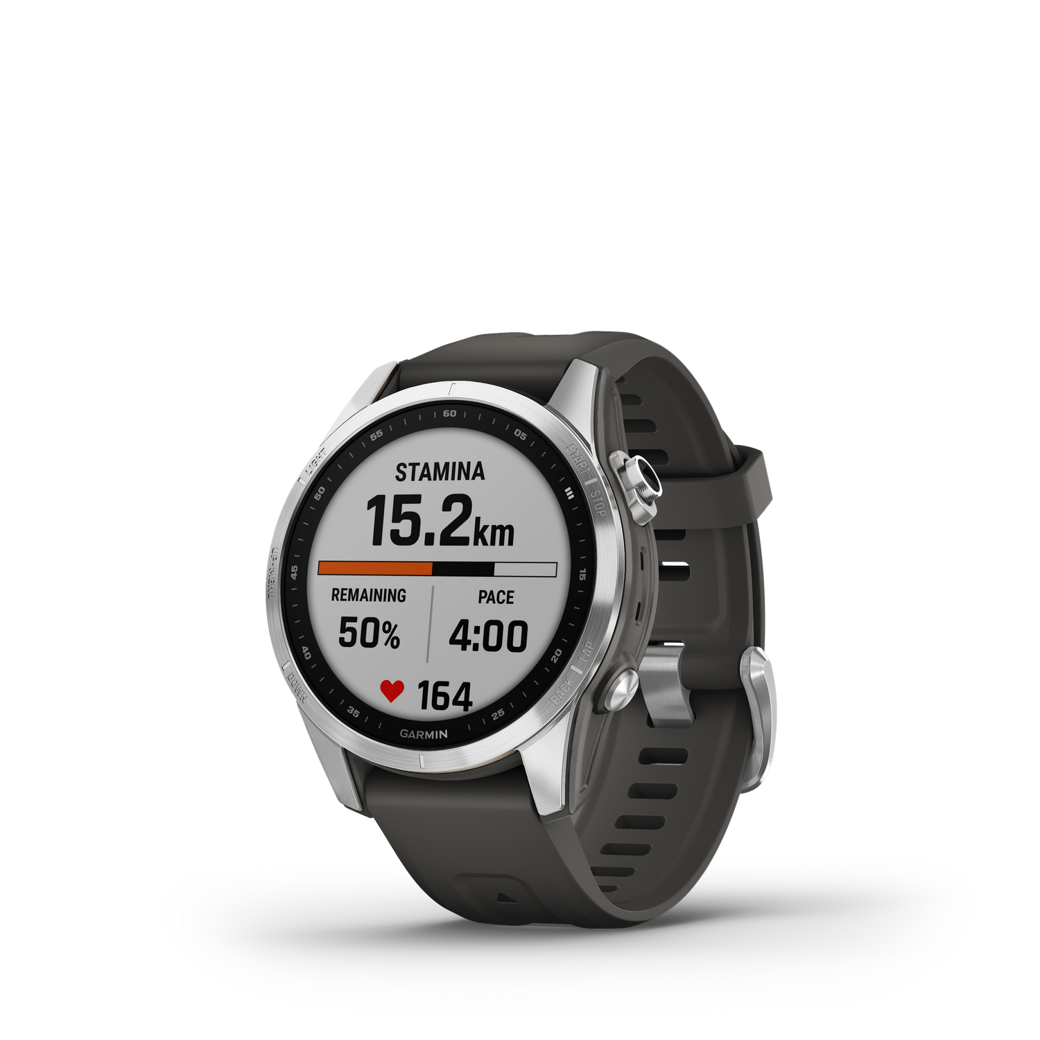 Reloj deportivo - Garmin Fēnix 7S, Gris plata, GPS, 19.44 cm, 1.2 ", Garmin Connect, Control táctil, WiFi