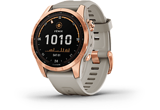 Reloj deportivo | Fēnix 7S Solar, Blanco Rose Gold, 19.44 cm, 1.2 ", Garmin Connect, Control WiFi
