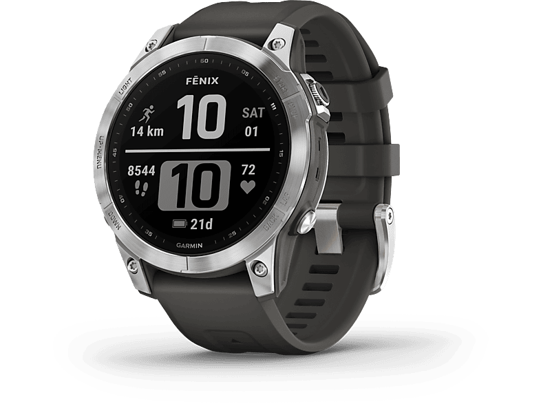 Reloj deportivo - GARMIN Fenix 5 - Pack 2 Correas (Negra Y Amarilla Flúor),  Negro, 1,2