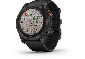 Reloj deportivo - Garmin Fēnix 7X Solar, Negro, 127-210 mm, 1.4", 18 días, PowerGlass™ (Carga Solar), WiFi