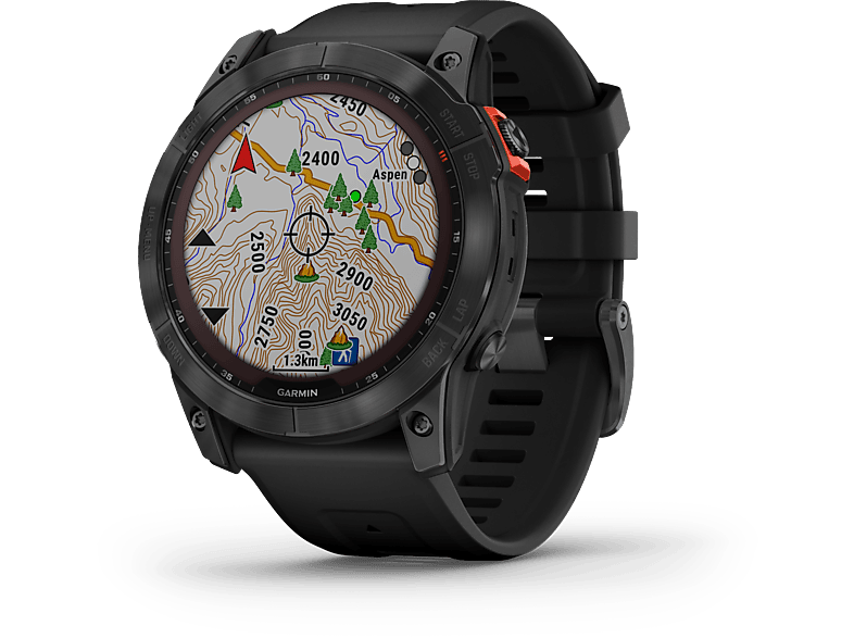 Reloj deportivo  Garmin Fénix 7 Pro, Negro, Carga Solar, 125-208