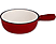 ROTEL Tegame in ghisa - padella per fonduta  (Rosso/Bianco)