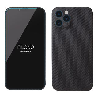 FILONO Carbon - Schutzhülle (Passend für Modell: Apple iPhone 13 Pro Max)