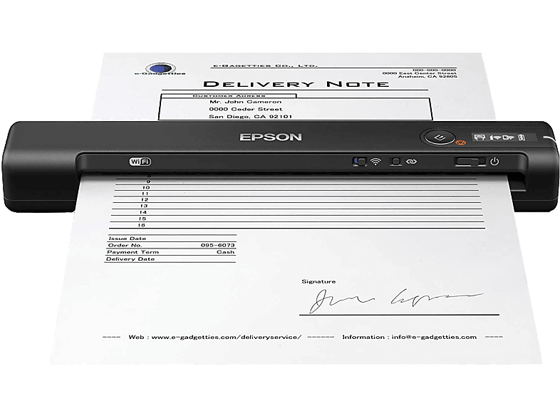 Epson Draadloze Mobiele Scanner Workforce Es-60w (b11b253401)