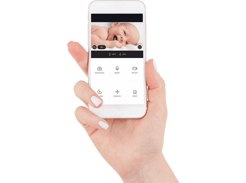 Alecto smartBaby10BK WLAN-Babyphone mit Kamera - Schwarz — Foto 3 von 5
