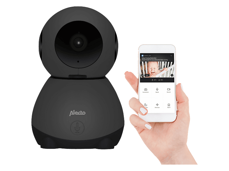 Alecto smartBaby10BK WLAN-Babyphone mit Kamera - Schwarz
