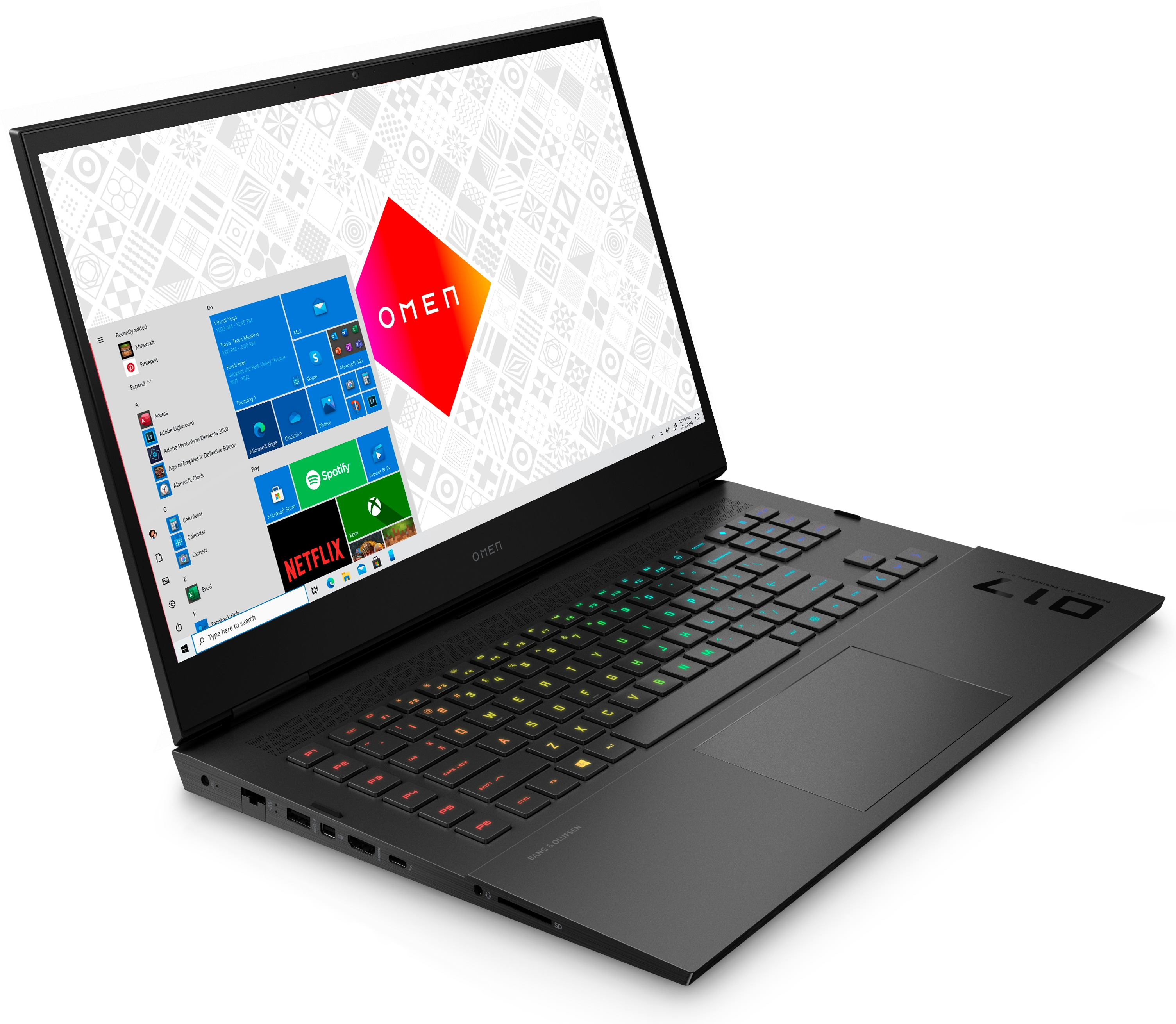 HP OMEN 17-ck0376ng - 17,3 Zoll - Intel® Core™ i7 i7-11800H - 32 GB - 1 TB - NVIDIA GeForce RTX™ 3070 - Windows 10 Home (64 Bit)