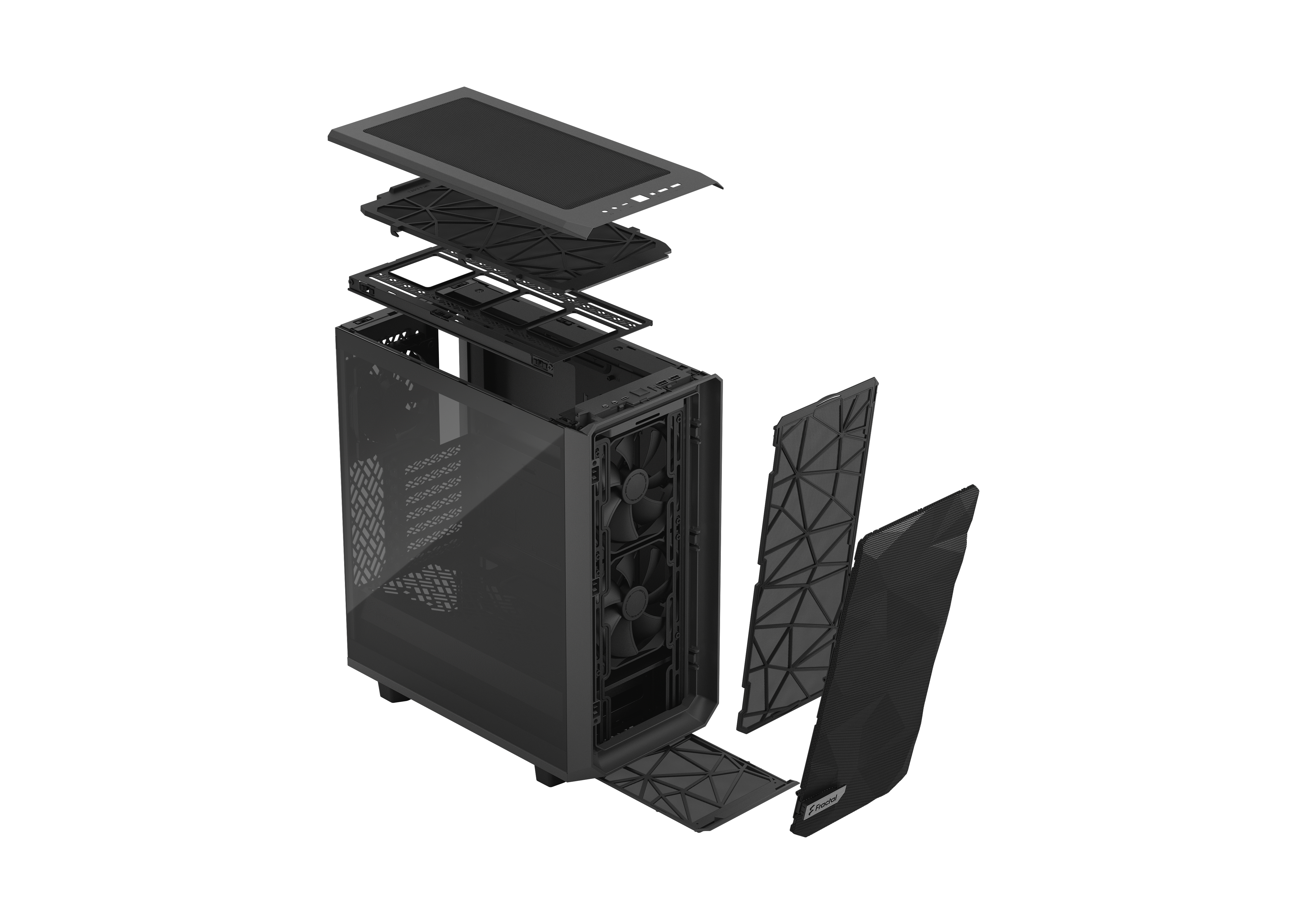 FRACTAL DESIGN Meshify 2 Compact Light Tempered Glass Gray PC-Gehäuse, Grau