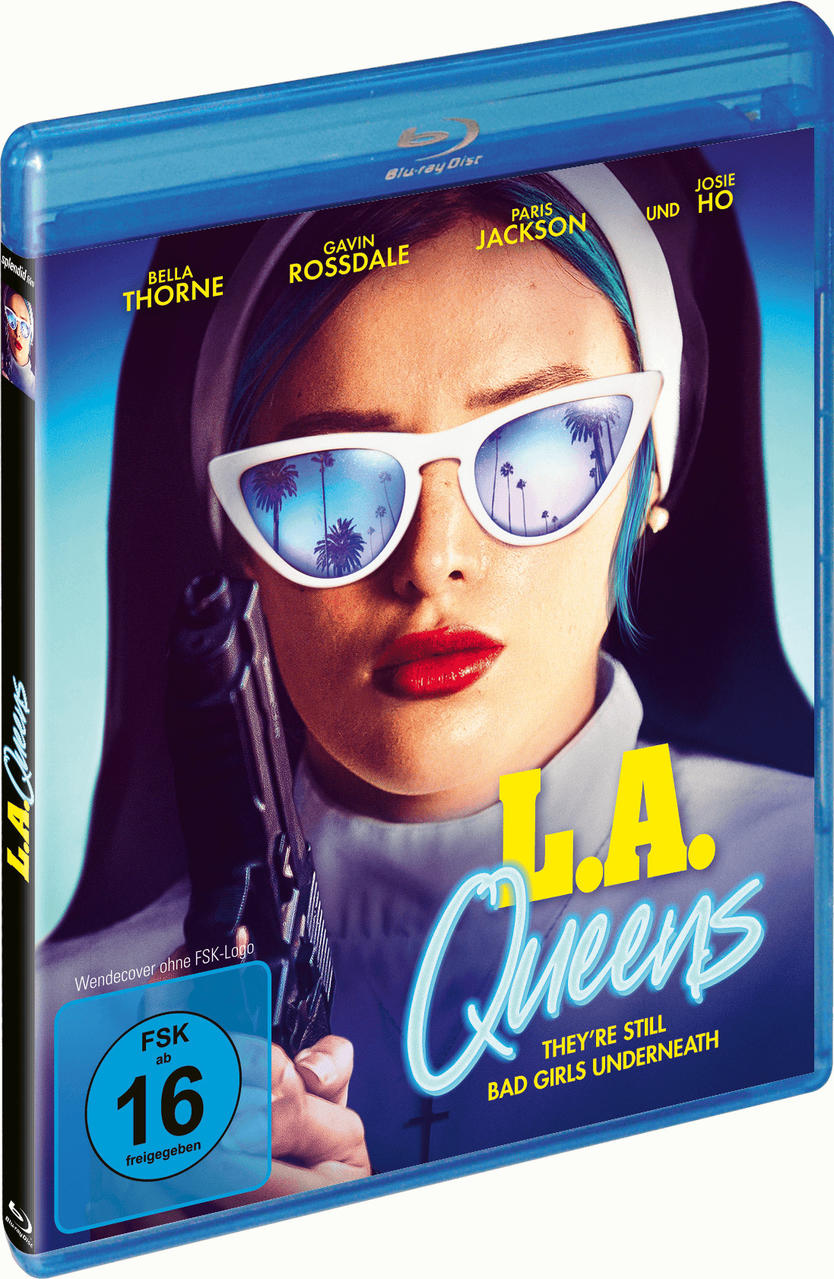 Blu-ray-Hülle. Frau mit Sonnenbrille und Pistole auf dem Cover.