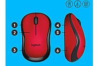 LOGITECH Souris sans fil M220 Silent Red