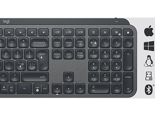 LOGITECH Clavier sans fil MX Keys AZERTY FR (920-009405)