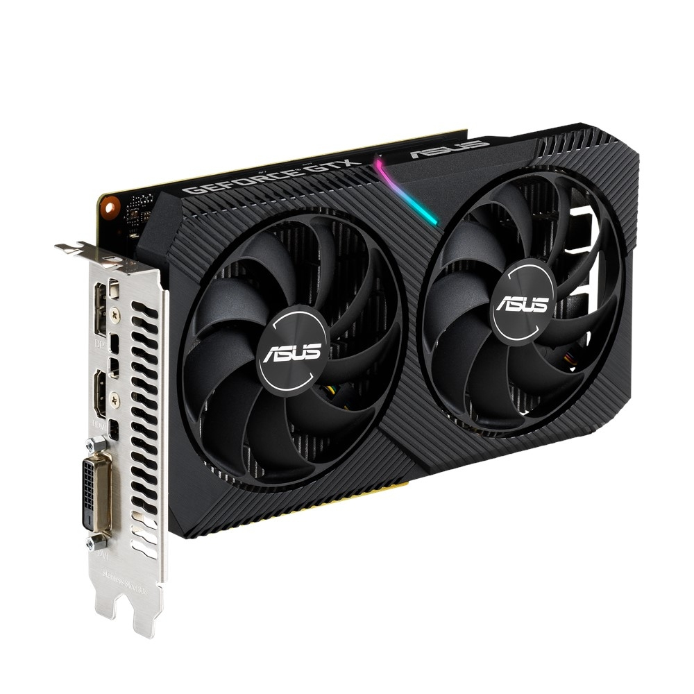 ASUS Dual DUAL-GTX1650-O4GD6-MINI (90YV0EH6-M0NA00) (NVIDIA, Grafikkarte)