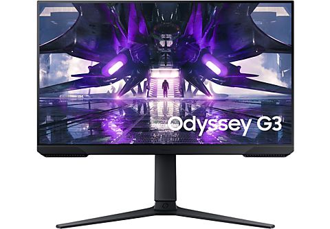 REACONDICIONADO Monitor Gaming - Samsung Odyssey G3 LS24AG300NUXEN, 24" FHD, 1 ms, 144 Hz, HDMI, AMD FreeSync™ Premium, Negro