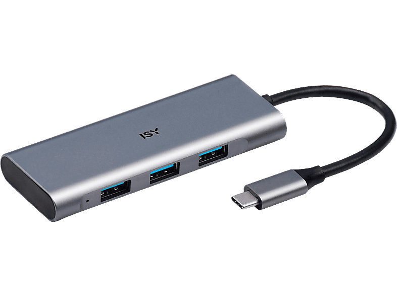 ISY Hub Usb-c Meerpoorts Zilver (ihu-5000)